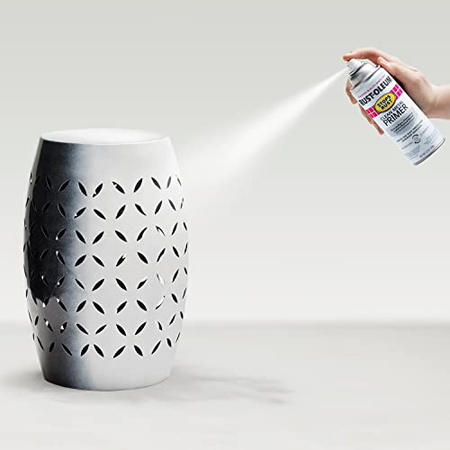 Rust-Oleum 7780830 Stops Rust Clean Metal Primer Spray, 12 oz, Flat White