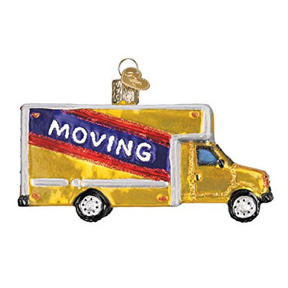 Old World Christmas Moving Truck Glass Ornament - Housewarming Gift