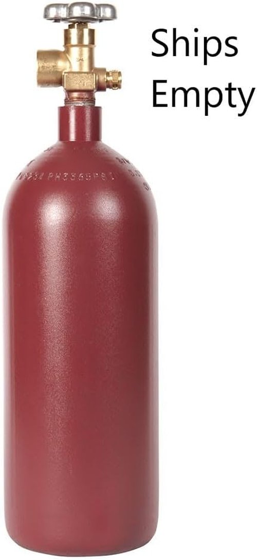 20 cu ft Steel Argon Cylinder - CGA580 Valve - DOT Approved - Nitrogen Helium TIG MIG Welding Compatible