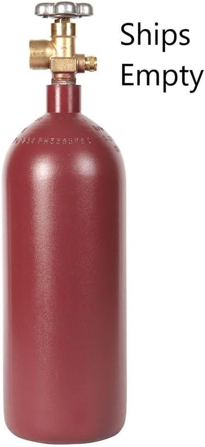 20 cu ft Steel Argon Cylinder - CGA580 Valve - DOT Approved - Nitrogen Helium TIG MIG Welding Compatible