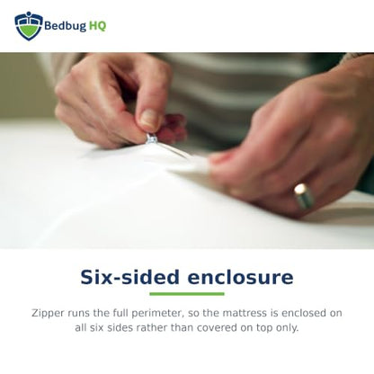 King Waterproof Mattress Encasement Bed Bug & Dust Mite Barrier, Deep Pocket Fit