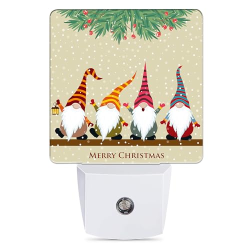 Christmas Santa Claus Night Light Dusk to Dawn Sensor Lamp Wall Decor for Home & Kids - Boys Girls Women Men Gifts