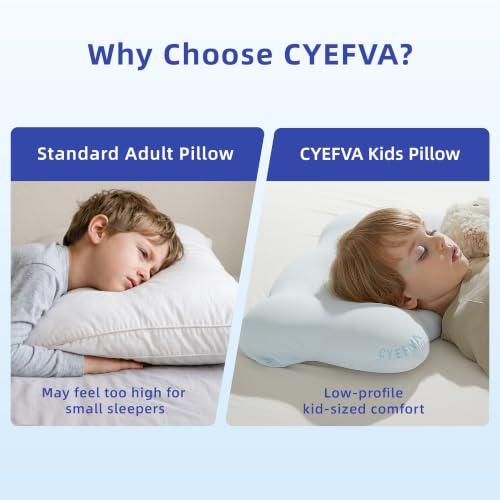 Iceland Blue Toddler Memory Foam Pillow 11x19 Inch - Cradling & Support