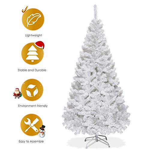 5FT Artificial Christmas Tree with Metal Stand - Indoor Outdoor Holiday Decor