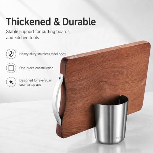 Multi-Functional Stainless Steel Utensil Organizer with Wide Stable Base - Kitchen Counter Storage - Variation 1
