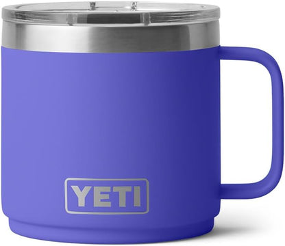 YETI Rambler 14 oz Stackable Mug - Vacuum Insulated Stainless Steel with MagSlider Lid | Durable & Convenient