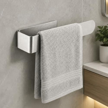 9 Inch Stainless Steel Self Adhesive Towel Holder for Bathroom Kitchen