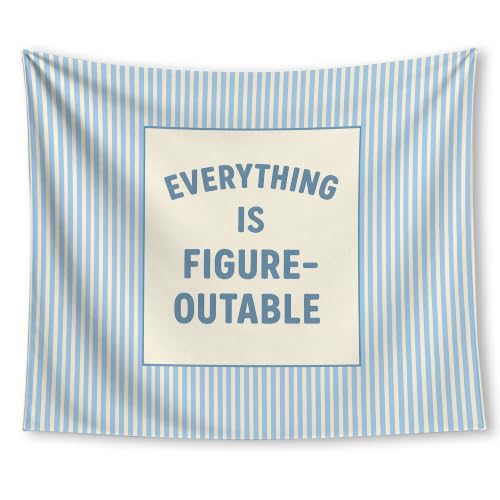 Preppy Blue Inspirational Tapestry Wall Hanging 50x60 Inch - FGFK