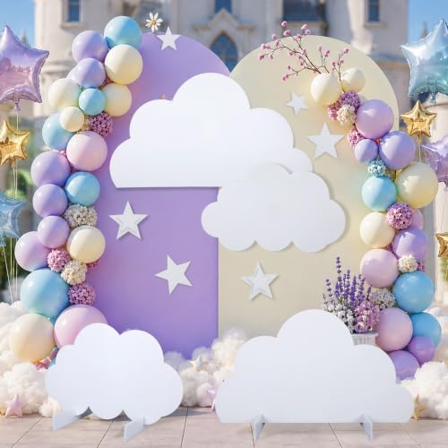 Large Cloud Cardboard Cutouts for Party Decor - Starry Night Scene Props
