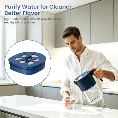 Water Filter Replacement for LARQ Pitcher PureVis & Water Filtered Pitcher - 2 Pack
