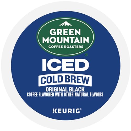 Green Mountain Coffee Roasters Original Black Iced Cold Brew Coffee, Single Serve Keurig K-Cup Pods, 20-Count Box