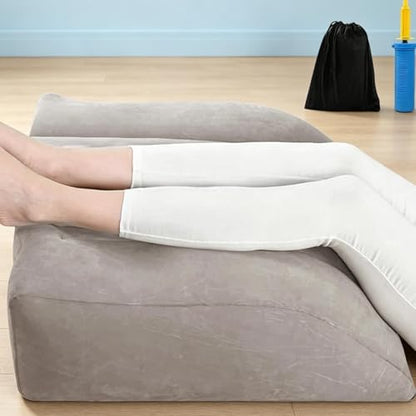 Inflatable Leg Support Wedge Pillow - 24 Inch Post Recovery Cushion
