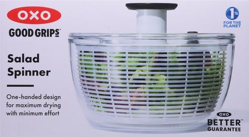 OXO Good Grips Salad Spinner - 6.22 Quart Lettuce & Fruit Washer with Strainer | Pack of 4