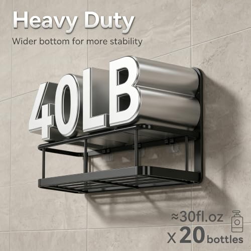 6 Pack Stainless Steel Shower Caddies - Heavy-Duty Bathroom Shelves
