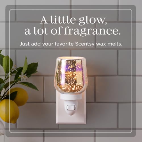 Mini Wax Warmer with Colorful Glow - Plug-In Candle & Scent Diffuser