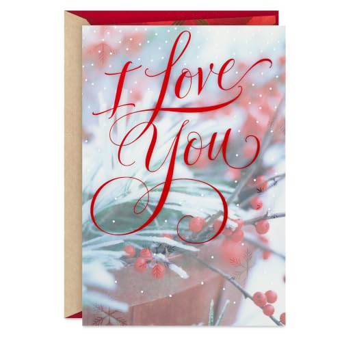 Romantic Christmas Card for Husband, Wife, Partner - I Love You Everyday