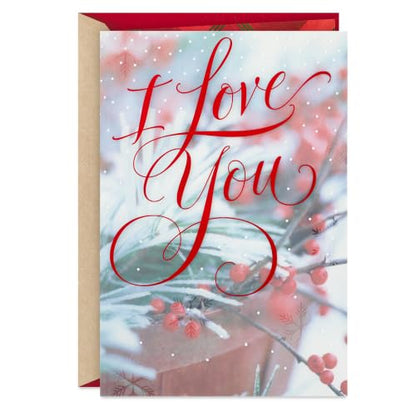Romantic Christmas Card for Husband, Wife, Partner - I Love You Everyday