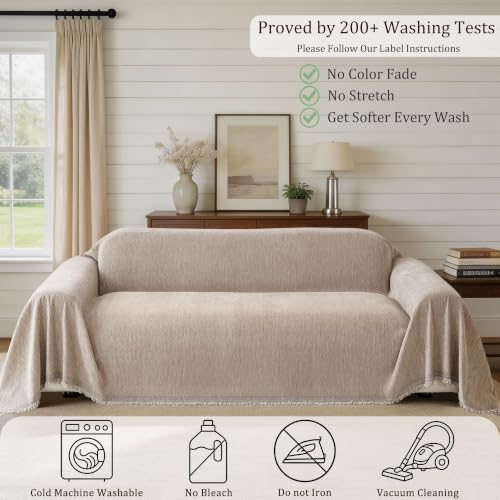 VOIR Waterproof Couch Cover for Dogs Small Loveseat - Warm Mocha, Washable