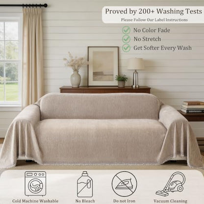 VOIR Waterproof Couch Cover for Dogs Small Loveseat - Warm Mocha, Washable