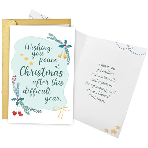 Sympathy Christmas Card for Bereavement - Obbyidk Holiday Support - Variation of THIS listing