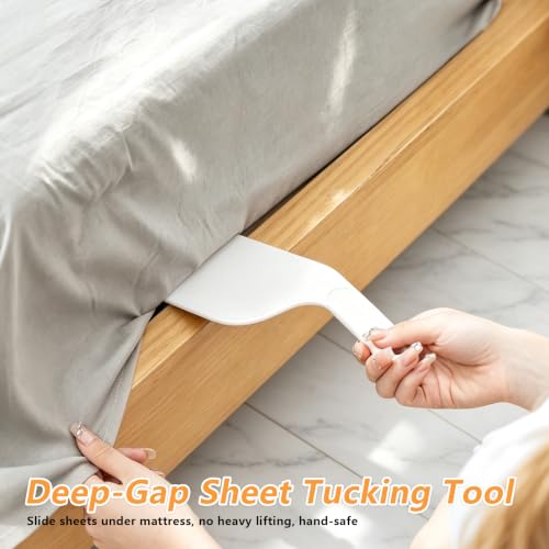 Bed Sheet Clips for Corners - Snap-Lock Mattress Grippers (4 Pack)