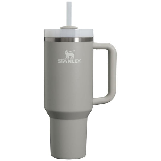 STANLEY Quencher H2.0 Tumbler with Handle and Straw 40 oz | Flowstate 3-Position Lid | Cup Holder Compatible for Travel | Insulated Stainless Steel Cup | BPA-Free | Ash