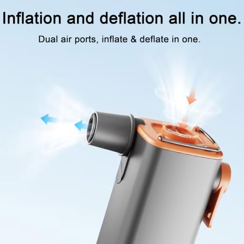 Mini Portable Air Pump with Lantern Rechargeable Inflator Deflator for Pool Floats & Air Mattress