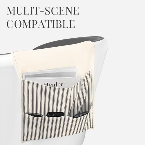 Grey Couch Remote Holder Armchair Caddy for Recliner & Sofa Organizer