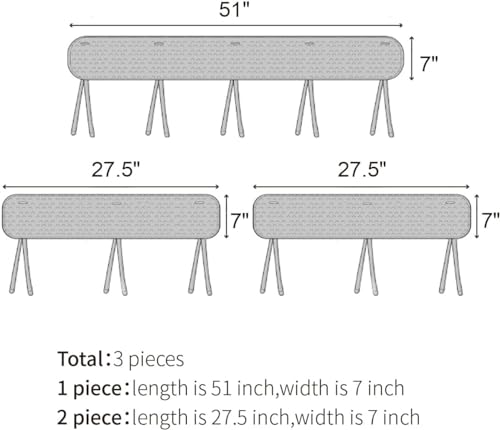 Reusable Bed Railing Cover for Child Safety - Gray 3-Pack