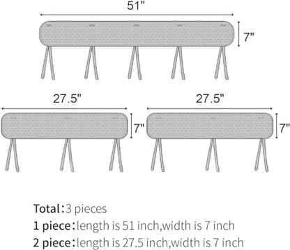 Reusable Bed Railing Cover for Child Safety - Gray 3-Pack