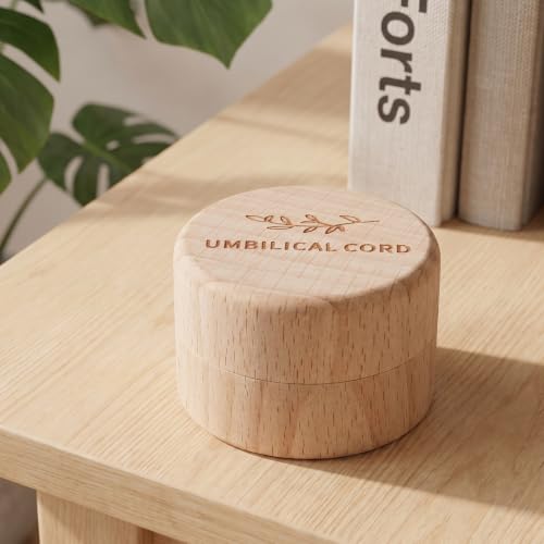 Minimalist Wooden Baby Keepsake Box for Umbilical Cord & Teeth Storage