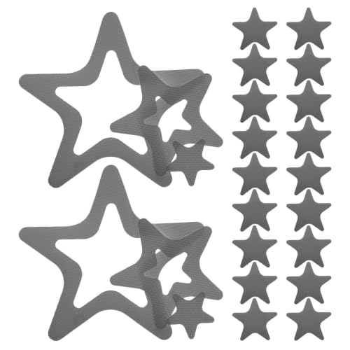 Star-Shaped Non-Slip Shower Stickers for Bathroom Safety - 24 pcs