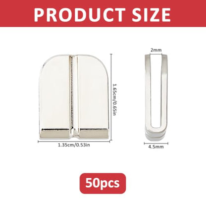 50PCS Silver Book Corner Protectors Edge Clips for Books Albums Scrapbooks