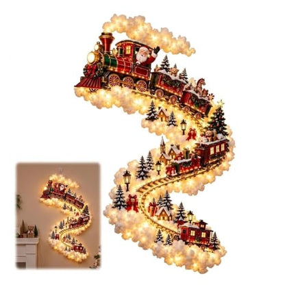 Christmas Magic Trail Wall Light - 3D LED Holiday Decor, Wall Mounted