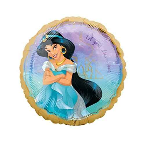 Instaballoons Jasmine Once Upon A Time Mylar Party Foil Balloon, 17", Multicolor, (39802)
