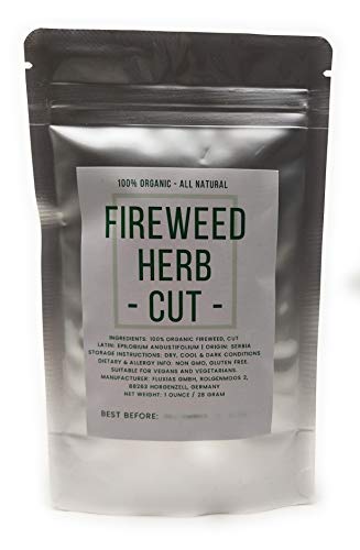 Fireweed Herb - Cut, Dried, Natural Epilobium Angustifolium - Net Weight: 1oz/28g