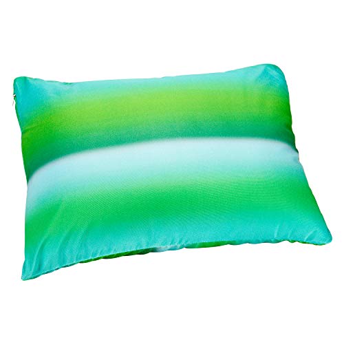 FABSKIY Squishy Neck Microbead Throw Pillow, with Removable Cover 16 and 12Inches Soft Travel Body Bed Pillow Bead Pillow for Kids Adult Chair Sleeping Car Seat (Forest Green)