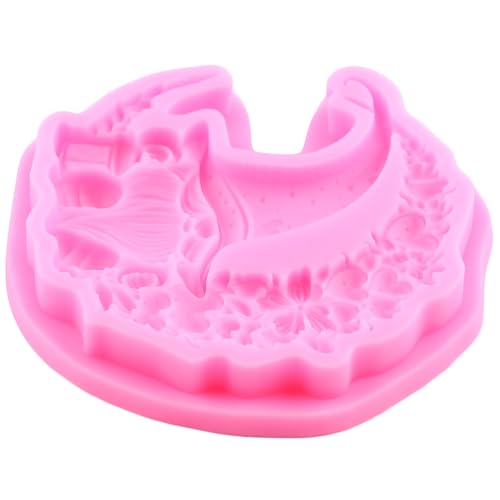 Christmas Silicone Mold Santa Claus Fondant Molds Style ZC - Holiday Cake Decor