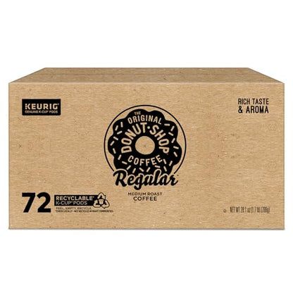 The Original Donut Shop Regular, Keurig Single Serve K-Cup Pods, Medium Roast Coffee, 60 Count, (6 Packs of 10)