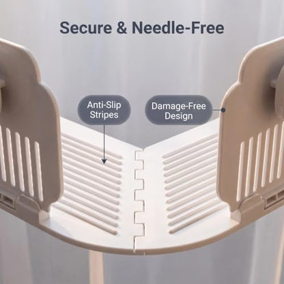 Bed Sheet Holder with Tucking Tool for Corners - Fitted Sheet Clips