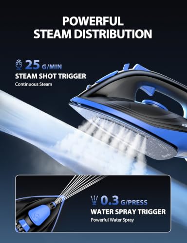 Sundu 1200W Steam Iron with Ceramic Soleplate - Indigo Variation