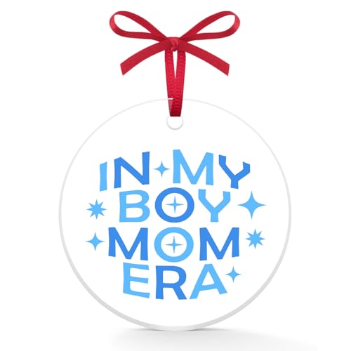 Boy Mom Ornament Gift for Mothers Pregnancy Christmas Decoration - For Boy Mom