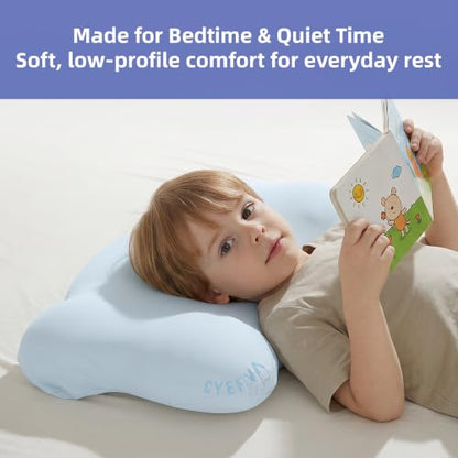 Iceland Blue Toddler Memory Foam Pillow 11x19 Inch - Cradling & Support