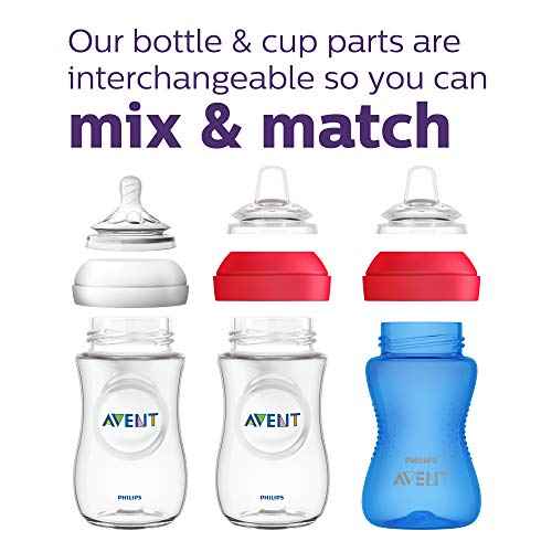 Philips AVENT My Easy Sippy Cup with Soft Spout and Spill-Proof Design, Blue/Green, 9oz, 2pk, SCF553/25