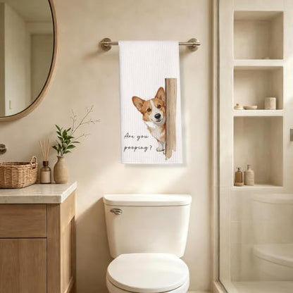 Funny Corgi Dog Towel Set of 2 for Bathroom Decor - Corgi 2