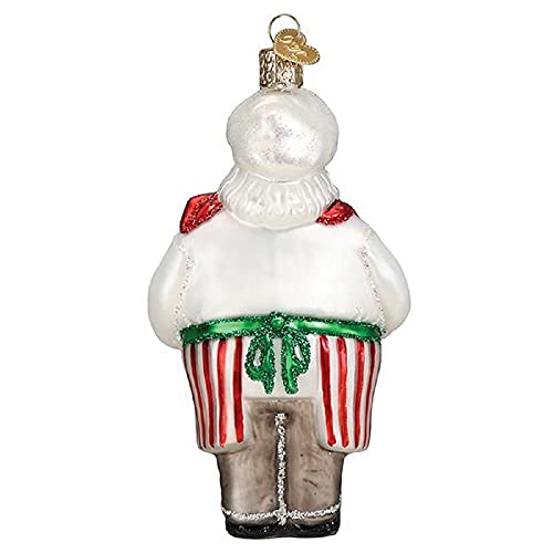Old World Christmas Chef Santa Glass Ornament - Blown Glass Holiday Tree Decoration - Variation: 5.500 / Chef Santa