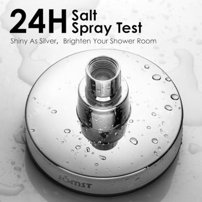 High Pressure Shower Head with 3 Spray Modes, Water Saving Chrome, Universal G1/2" & Self-Cleaning Nozzles