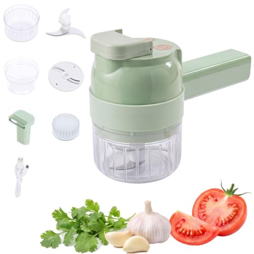 5-in-1 Electric Vegetable Chopper Food Processor - Multi-Function Kitchen Tool