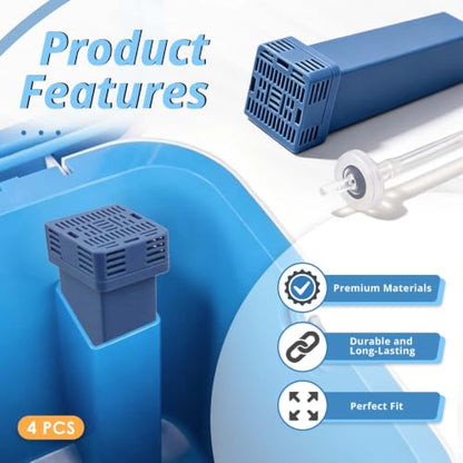 4-Pack Air Purifier Filter Replacement and Check Valve Kit - Maintenance Set