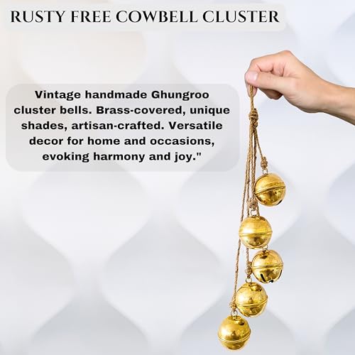 Golden Small Handmade Hanging Bell Christmas Decoration - Lucky Holiday Ornaments Variation of THIS listing